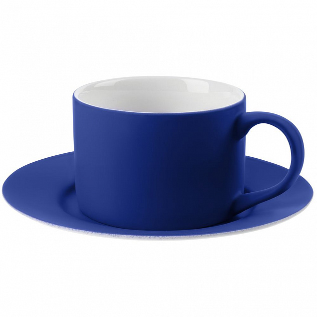 Набор для чая на 2 персоны Best Morning, синий с логотипом в Астрахани заказать по выгодной цене в кибермаркете AvroraStore