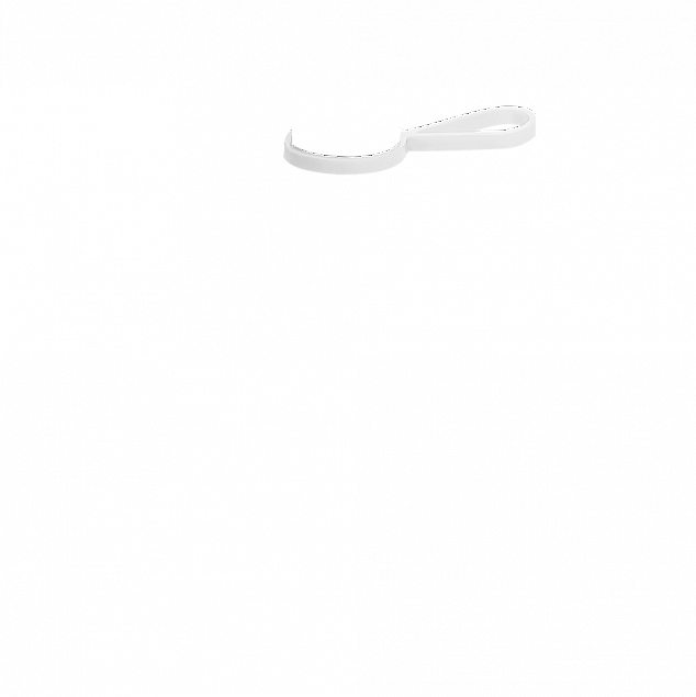 Кольцо-держатель силиконовое для термобутылки Olivia, белый с логотипом в Астрахани заказать по выгодной цене в кибермаркете AvroraStore