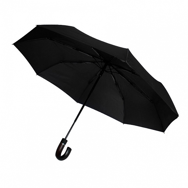 Автоматический противоштормовой зонт Конгресс - Черный AA с логотипом в Астрахани заказать по выгодной цене в кибермаркете AvroraStore