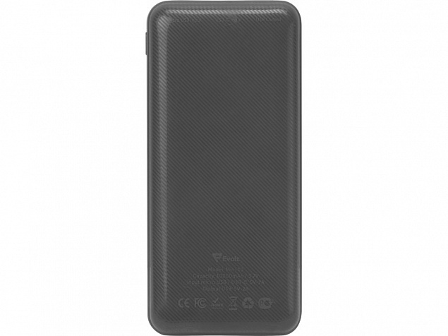 Внешний аккумулятор Evolt Mini-10, 10000 mAh, серый с логотипом в Астрахани заказать по выгодной цене в кибермаркете AvroraStore