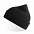 Шапка NELSON в рубчик с отворотом,100%  органический хлопок, черный с логотипом в Астрахани заказать по выгодной цене в кибермаркете AvroraStore