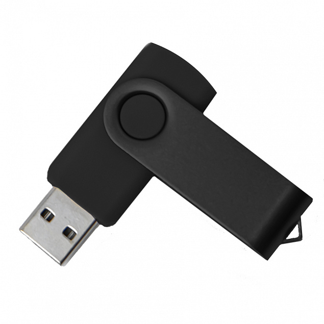 USB flash-карта DOT (16Гб), черный, 5,8х2х1,1см, пластик, металл с логотипом в Астрахани заказать по выгодной цене в кибермаркете AvroraStore