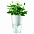 Горшок для растений с функцией самополива Flowerpot, фарфоровый, голубой с логотипом в Астрахани заказать по выгодной цене в кибермаркете AvroraStore