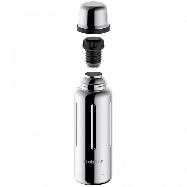 Термос Flask 470, вакуумный, стальной зеркальный с логотипом в Астрахани заказать по выгодной цене в кибермаркете AvroraStore