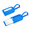Бирка багажная "Полет", синяя с логотипом в Астрахани заказать по выгодной цене в кибермаркете AvroraStore