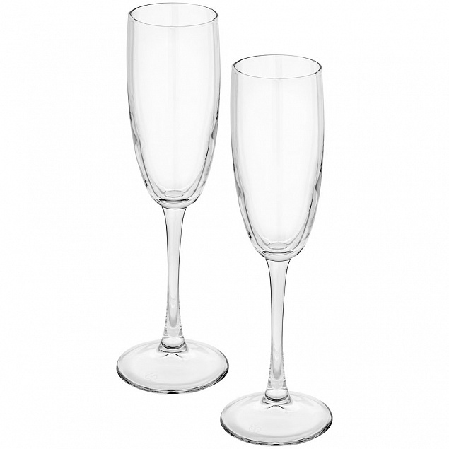 Набор из 2 бокалов для шампанского «Энотека» с логотипом в Астрахани заказать по выгодной цене в кибермаркете AvroraStore