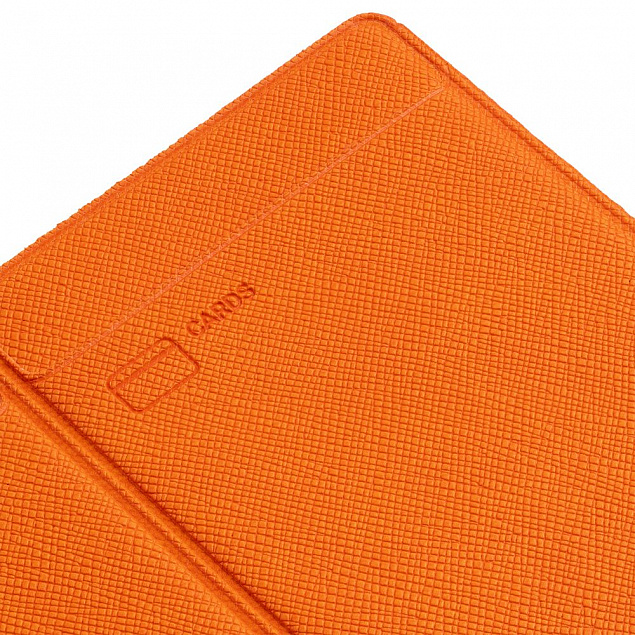 Обложка для автодокументов Devon, оранжевая с логотипом в Астрахани заказать по выгодной цене в кибермаркете AvroraStore