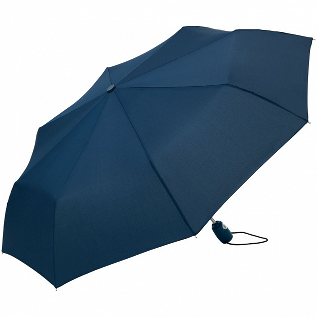 Зонт складной ARE-AOC, синий с логотипом в Астрахани заказать по выгодной цене в кибермаркете AvroraStore