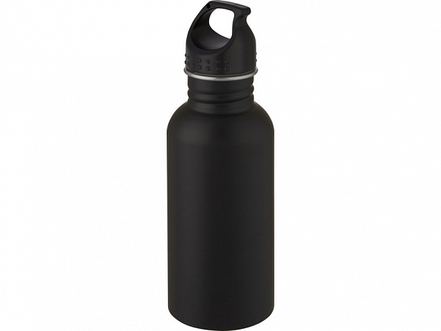 Luca, спортивная бутылка из нержавеющей стали объемом 500 мл, черный с логотипом в Астрахани заказать по выгодной цене в кибермаркете AvroraStore