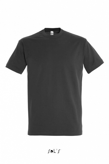 Фуфайка (футболка) IMPERIAL мужская,Тёмно-серый/графит 3XL с логотипом в Астрахани заказать по выгодной цене в кибермаркете AvroraStore