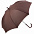 Зонт-трость Fashion, коричневый с логотипом в Астрахани заказать по выгодной цене в кибермаркете AvroraStore