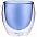 Стакан с двойными стенками Glass Bubble, синий с логотипом в Астрахани заказать по выгодной цене в кибермаркете AvroraStore