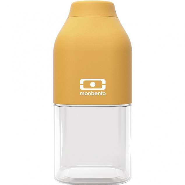 Бутылка MB Positive S, желтая (горчичная) с логотипом в Астрахани заказать по выгодной цене в кибермаркете AvroraStore