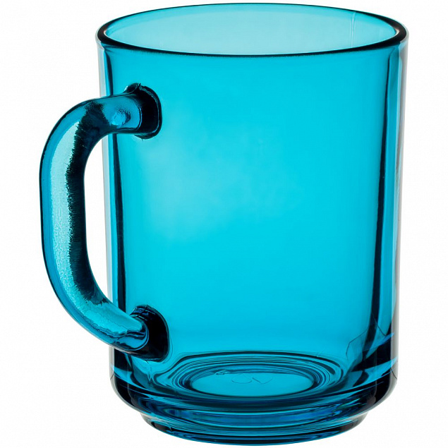 Кружка Enjoy, голубая с логотипом в Астрахани заказать по выгодной цене в кибермаркете AvroraStore