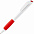Ручка шариковая Grip, белая с красным с логотипом в Астрахани заказать по выгодной цене в кибермаркете AvroraStore
