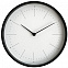 Часы настенные Lacky, белые с черным с логотипом в Астрахани заказать по выгодной цене в кибермаркете AvroraStore