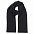 Шарф вязаный  двойной "WIND SCARF"_черный,100% акрил  с логотипом в Астрахани заказать по выгодной цене в кибермаркете AvroraStore