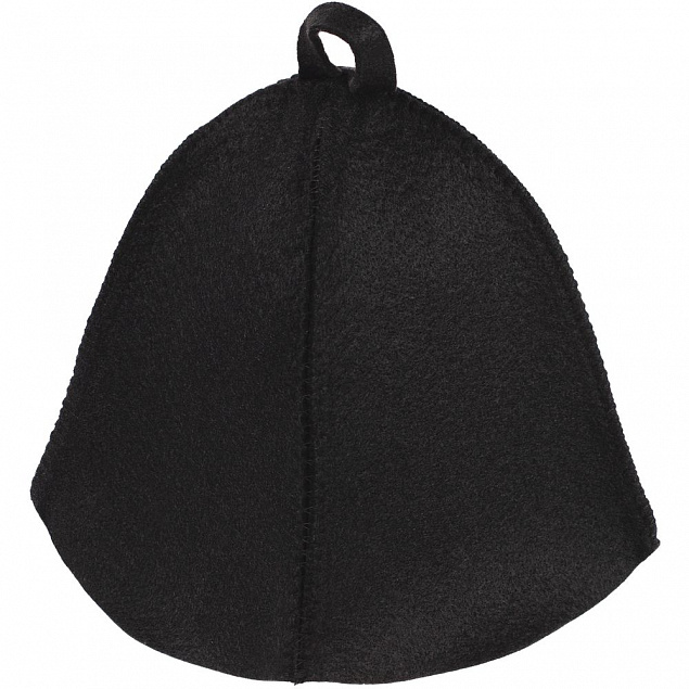 Банная шапка Heat Off, черная с логотипом в Астрахани заказать по выгодной цене в кибермаркете AvroraStore
