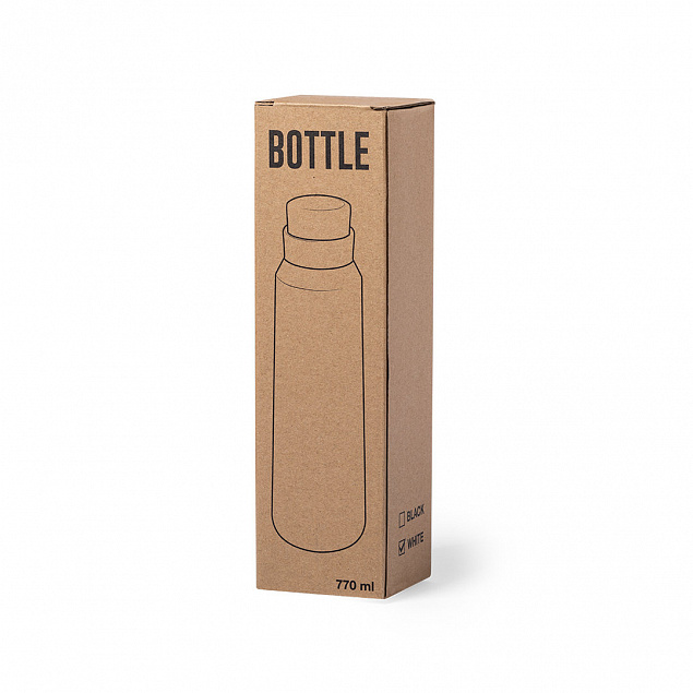 Бутылка для воды ANUKIN, черный, 770 мл, нержавеющая сталь с логотипом в Астрахани заказать по выгодной цене в кибермаркете AvroraStore