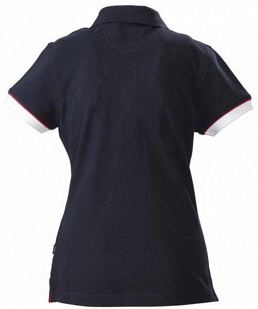 Рубашка поло женская ANTREVILLE, темно-синяя с логотипом в Астрахани заказать по выгодной цене в кибермаркете AvroraStore