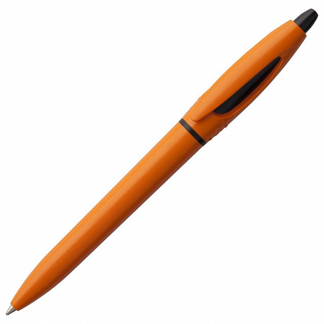Ручка шариковая S! (Си), оранжевая с логотипом в Астрахани заказать по выгодной цене в кибермаркете AvroraStore