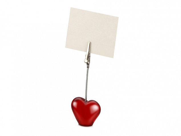 Держатель для документов «Сердце» с логотипом в Астрахани заказать по выгодной цене в кибермаркете AvroraStore