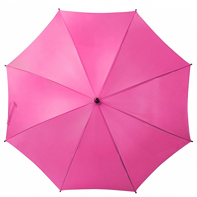 Зонт-трость Standard, ярко-розовый (фуксия) с логотипом в Астрахани заказать по выгодной цене в кибермаркете AvroraStore