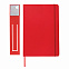 Блокнот с закладкой-фонариком, красный с логотипом в Астрахани заказать по выгодной цене в кибермаркете AvroraStore