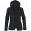 Куртка-трансформер женская Matrix, серая с черным с логотипом в Астрахани заказать по выгодной цене в кибермаркете AvroraStore
