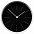 Часы настенные Neo, черные с белым с логотипом в Астрахани заказать по выгодной цене в кибермаркете AvroraStore