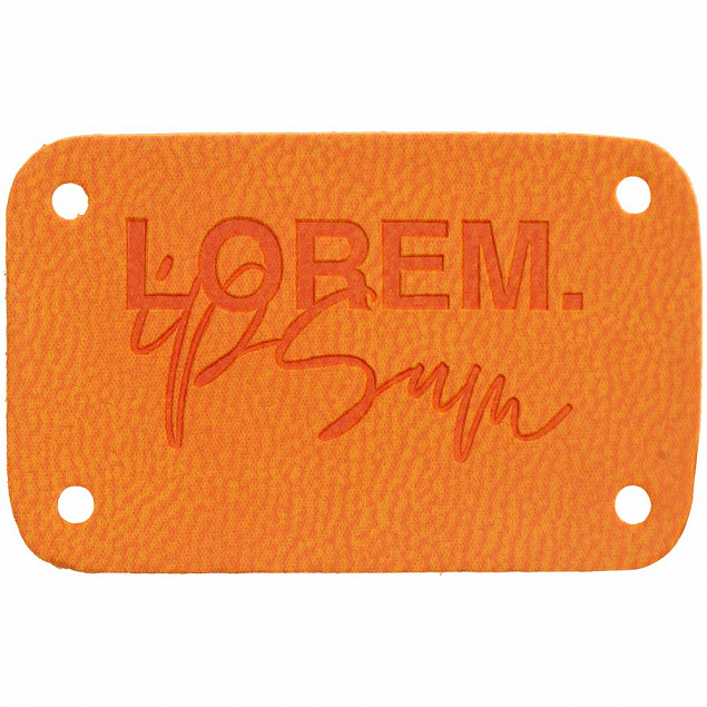 Лейбл Latte, S, оранжевый с логотипом в Астрахани заказать по выгодной цене в кибермаркете AvroraStore