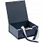 Коробка на лентах Tie Up, малая, синяя с логотипом в Астрахани заказать по выгодной цене в кибермаркете AvroraStore