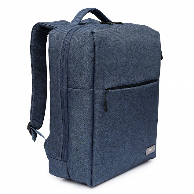Рюкзак для ноутбука Conveza, синий/серый с логотипом в Астрахани заказать по выгодной цене в кибермаркете AvroraStore