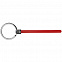 Элемент брелка-конструктора «Хлястик с кольцом и зажимом», красный с логотипом в Астрахани заказать по выгодной цене в кибермаркете AvroraStore