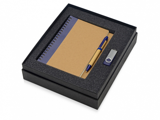 Подарочный набор Essentials с флешкой и блокнотом А5 с ручкой с логотипом в Астрахани заказать по выгодной цене в кибермаркете AvroraStore
