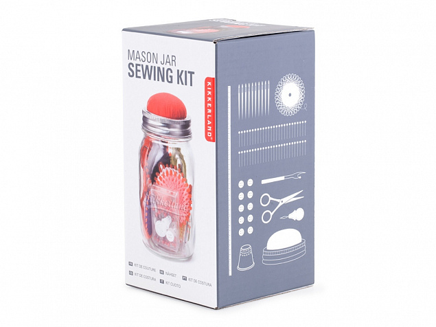 Швейный набор в банке Sewing Kit с логотипом в Астрахани заказать по выгодной цене в кибермаркете AvroraStore