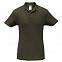 Рубашка поло ID.001 коричневая с логотипом в Астрахани заказать по выгодной цене в кибермаркете AvroraStore