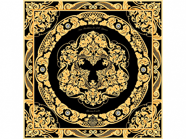 Платок «Златоустовская гравюра» с логотипом в Астрахани заказать по выгодной цене в кибермаркете AvroraStore