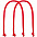 Ручки Corda для пакета L, ярко-красные (алые) с логотипом в Астрахани заказать по выгодной цене в кибермаркете AvroraStore