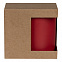 Коробка для кружки с окном Cupcase, крафт с логотипом в Астрахани заказать по выгодной цене в кибермаркете AvroraStore