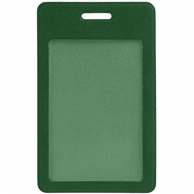 Чехол для пропуска Devon, темно-зеленый с логотипом в Астрахани заказать по выгодной цене в кибермаркете AvroraStore