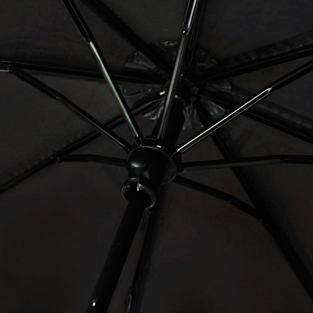 Зонт складной Сиэтл - Черный AA с логотипом в Астрахани заказать по выгодной цене в кибермаркете AvroraStore