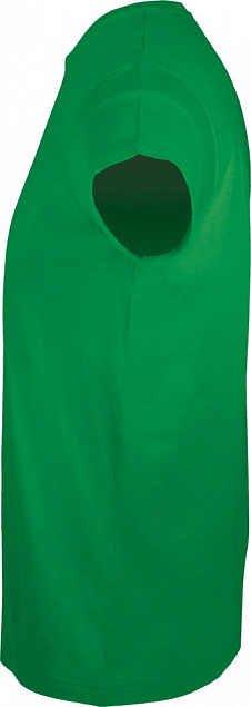 Футболка мужская приталенная REGENT FIT 150, ярко-зеленая с логотипом в Астрахани заказать по выгодной цене в кибермаркете AvroraStore