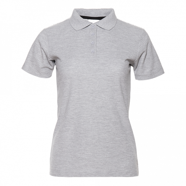 Рубашка поло Рубашка женская 104W Серый меланж с логотипом в Астрахани заказать по выгодной цене в кибермаркете AvroraStore
