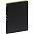 Ежедневник Flexpen Black, недатированный, черный с зеленым с логотипом в Астрахани заказать по выгодной цене в кибермаркете AvroraStore