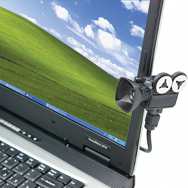 Веб-камера с микрофоном "Мотор!", USB разъем, пластик с логотипом в Астрахани заказать по выгодной цене в кибермаркете AvroraStore