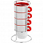 Кружка Inset, красная с логотипом в Астрахани заказать по выгодной цене в кибермаркете AvroraStore