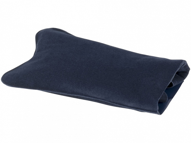 Подушка надувная Detroit, темно-синяя с логотипом в Астрахани заказать по выгодной цене в кибермаркете AvroraStore