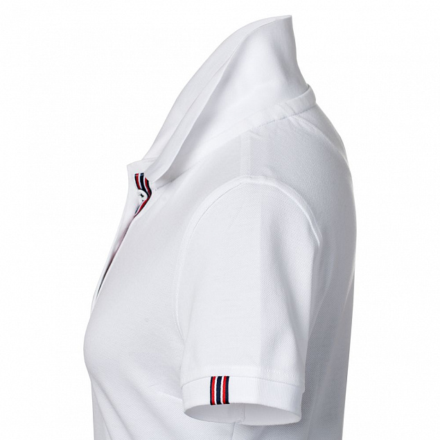 Рубашка поло женская AVON LADIES, белая с логотипом в Астрахани заказать по выгодной цене в кибермаркете AvroraStore