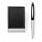 Письменный набор Dallas, ручка и ручка-роллер, серебристый с логотипом в Астрахани заказать по выгодной цене в кибермаркете AvroraStore